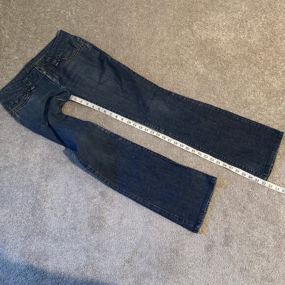 Guess Daredevil Bootcut Jeans Low Rise Embroidered Stones Sz 29 (31x32) - Picture 12 of 13